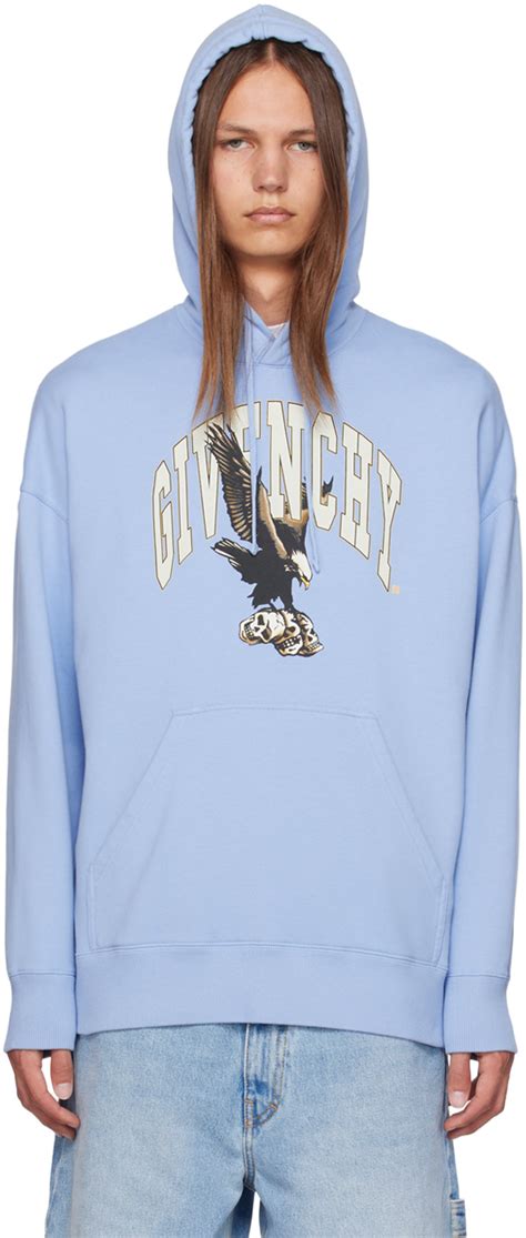 blue givenchy hoodie|Givenchy black and beige hoodie.